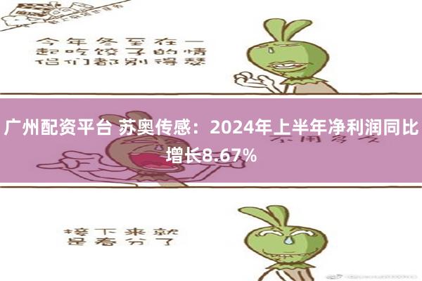 广州配资平台 苏奥传感：2024年上半年净利润同比增长8.67%